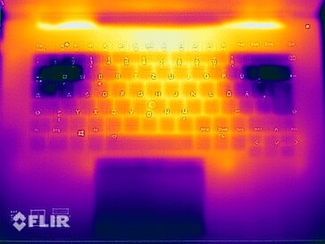 Prueba de esfuerzo de temperaturas superficiales (arriba)