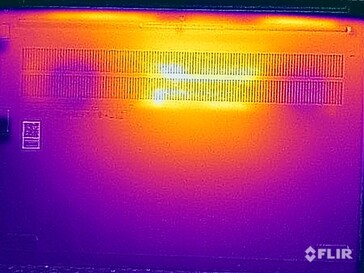 Temperaturas superficiales en la parte inferior (prueba de esfuerzo)