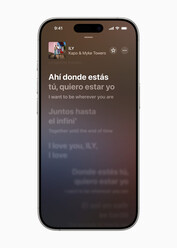 Traducción de letras de canciones en tiempo real en Apple Music (fuente de la imagen: Apple)