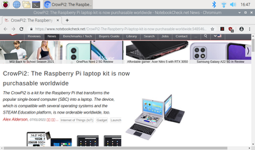 El CrowPi puede ejecutar cualquier cosa que pueda ejecutar un Raspberry Pi, como los navegadores web.