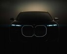 La gran parrilla iluminada en forma de riñón puede ser el elemento de diseño más distintivo del nuevo BMW i7 (Imagen: BMW)