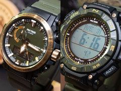 Las Casio Pro Trek PRW-61ANS-3 (izquierda) y PRG-340ANS-3 (derecha), en la imagen. (Fuente de la imagen: @geesgshock en Instagram)