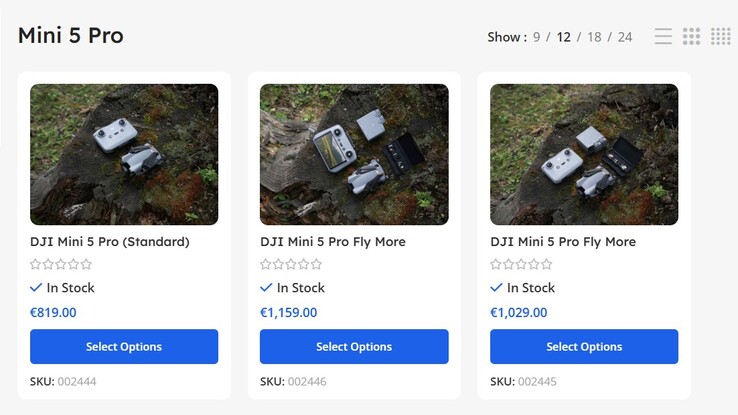 Ya se pueden encargar tres paquetes de la DJI Mini 5 Pro a un distribuidor de DJI en Chipre.