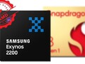 La alianza entre Samsung y AMD puede haber dado sus frutos en el rendimiento de la GPU del Exynos 2200. (Fuente de la imagen: Samsung/Qualcomm/designevo - editado)