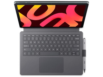 El Iconia Duo D12 incluye un teclado, un soporte y un lápiz óptico.