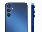 El Samsung Galaxy A15 tiene una protuberancia en el lado derecho del marco. (Imagen: Samsung, vía Walmart)