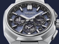 El nuevo Astron HAB001 de Seiko combina una angulosa caja de titanio con una esfera de textura azul hielo y un movimiento GPS Solar.