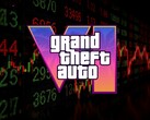 El logotipo de GTA 6 aparece delante de un teletipo de bolsa
