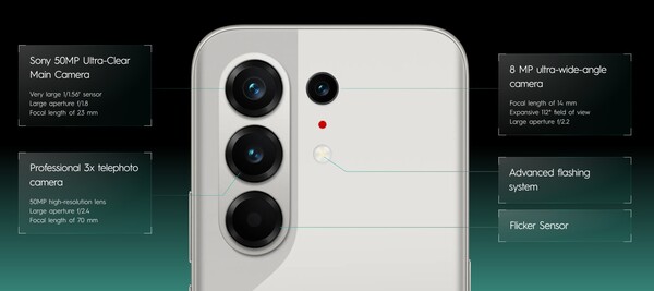 El Tecno Camon 50 Pro 4G tiene una cámara con teleobjetivo para distinguirlo del modelo no profesional.