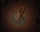 Una imagen que muestra una pelea contra un oso en Drova - Forsaken Kin, ahora con un 50% de descuento.