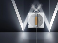 El Ecovacs Winbot W1 Pro se adhiere a su ventana con una potencia de succión de 2.800 Pa. (Fuente de la imagen: Ecovacs)