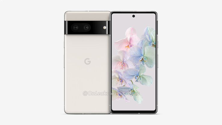 El Pixel 7 tiene un gran recorte para una antena 5G mmWave. (Fuente de la imagen: OnLeaks)