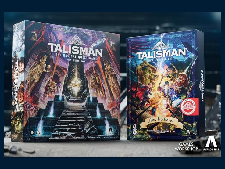 Talismán 5ª Edición y Alianzas Talismán: La expansión Fate Beckons. (fuente: Avalon Hill)