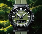 Los relojes Casio Pro Trek PRW-61ANS-3 y PRG-340ANS-3 son de color caqui, como el antiguo PRW-61Y-3 (en la imagen). (Fuente de la imagen: Casio)