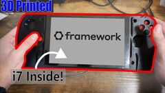 TommyB construye un dispositivo portátil para juegos con la placa base de un portátil Framework (Fuente de la imagen: TommyB en YouTube)
