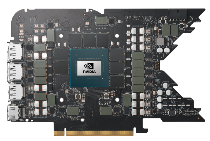 PCB de Nvidia GeForce RTX 4080. (Fuente de la imagen: Nvidia)