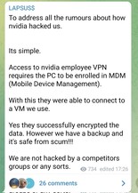 Hack de Nvidia. (Fuente de la imagen: @S0ufi4n3)