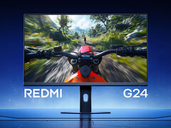 El nuevo monitor para juegos Redmi G24 cuesta unos 79 dólares en China. En la imagen: el monitor. (Fuente de la imagen: Xiaomi - editado