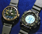 Las Casio Pro Trek PRW-61ANS-3 y PRG-340ANS-3, de izquierda a derecha, en la imagen. (Fuente de la imagen: MyNavi.jp)