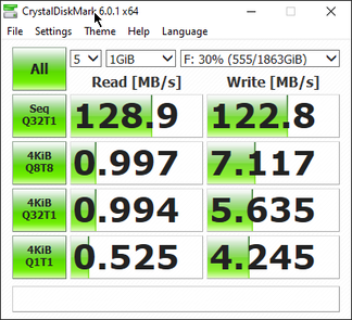 CrystalDiskMark 6 - Disco duro SATA de 2 TB a 5400 RPM