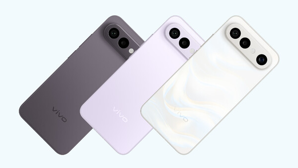 El Vivo X300 FE en negro, morado y blanco.