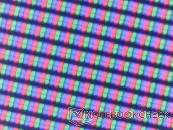 Conjunto de subpíxeles RGB brillantes