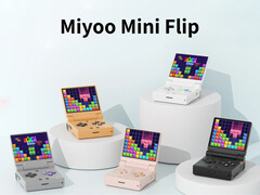 El Miyoo Mini Flip en sus cinco colores de lanzamiento. (Fuente de la imagen: Miyoo - editado)