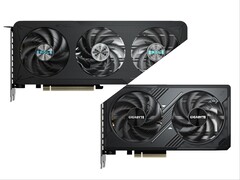 Gigabyte RTX 5060 Ti (izquierda) y RTX 5060 (derecha).
