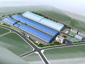 Nueva fábrica de baterías de estado sólido de 10 GWh en China (render: Judian/SCMP)