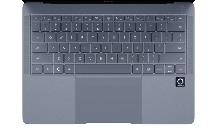 El teclado del MateBook Pro tiene un botón dedicado a la IA y HarmonyOS (Fuente de la imagen: Huawei)