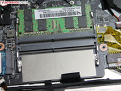 El MSI PS63 Modern 8RC tiene dos ranuras SO-DIMM, una de las cuales está ocupada en nuestra unidad de prueba.