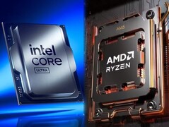 Intel y AMD tienen nuevos lanzamientos de CPU tanto para 2024 como para 2025. (Fuente de la imagen: Intel/AMD - editado)