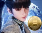 Eve, el personaje de Stellar Blade, junto a la criptomoneda (Fuente de la imagen: Shift Up, Amazon con modificaciones)