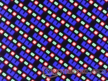 Subpíxeles RGB nítidos de la pantalla brillante sin problemas de granulado