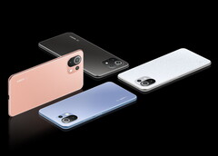El Xiaomi 11 Lite 5G NE estará disponible en cuatro colores. (Fuente de la imagen: Xiaomi)