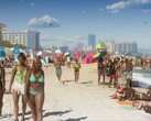 El tráiler n.º 1 de GTA 6 muestra un gran número de personajes no jugables en la playa.