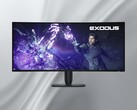 Se muestra la parte frontal del monitor Alienware AW3926QW 5K OLED