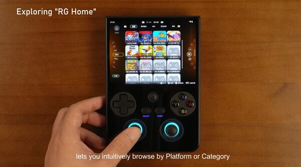 El nuevo RG Home permite cambiar rápidamente entre el escritorio de Android y la interfaz del juego.