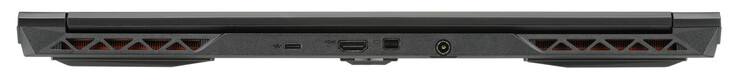 Parte trasera: USB 3.2 Gen 2 (USB-C), HDMI, Mini DisplayPort 1.4, puerto de alimentación