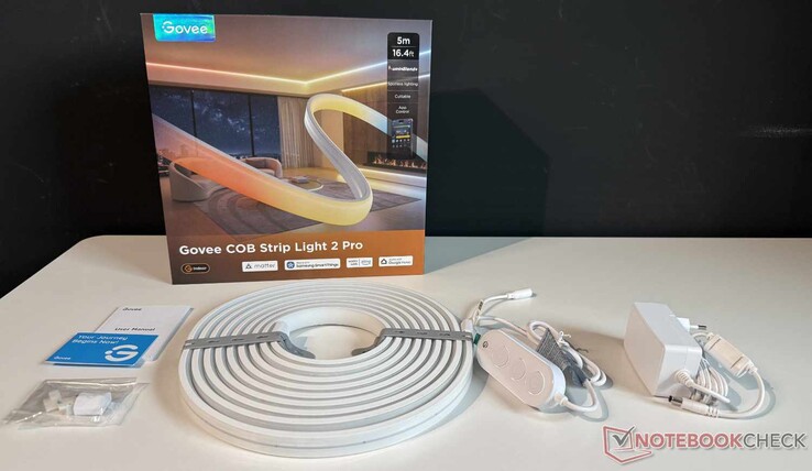 Qué incluye la tira de luces Govee COB Strip Light 2 Pro