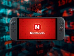 Nintendo Switch 2 vista frente al teletipo de bolsa