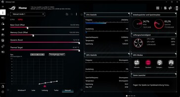 Armoury Crate Opciones de GPU