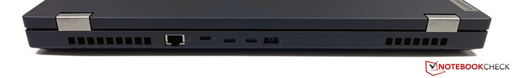 Trasera: RJ45, USB-C (3.2 Gen2, DisplayPort ALT-Mode 1.2), 2x Thunderbolt 3 (USB-C 3.2 Gen2, DisplayPort ALT-Mode 1.4), alimentación