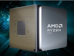 Render artístico de la CPU de sobremesa AMD Ryzen Pro. (Fuente de la imagen: AMD)