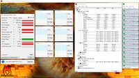 Información del sistema durante una prueba de esfuerzo combinada FurMark & Prime95