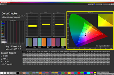 Colores (modo: natural, temperatura de color: ajustada; espacio de color de destino: sRGB)