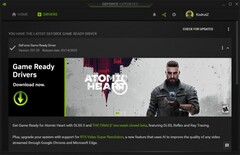 GeForce Experiencia de la aplicación tras actualizar a Game Ready Driver 531.29 (Fuente: Propia)