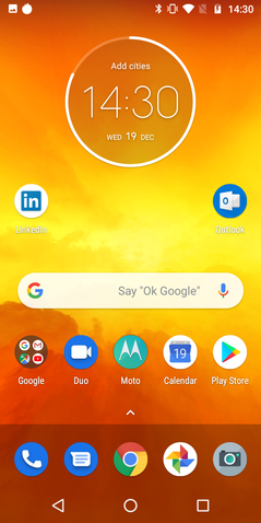 Motorola Moto E5 software