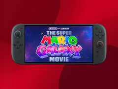 La película de Super Mario Galaxy reproduciéndose en la consola Switch 2 (Fuente de la imagen: Illumination, Nintendo of America con ediciones)