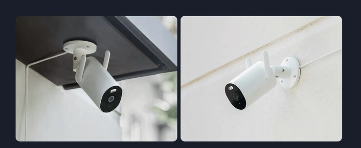 La Xiaomi Outdoor Camera AW300 puede montarse en la pared o en el techo. (Fuente de la imagen: Xiaomi)